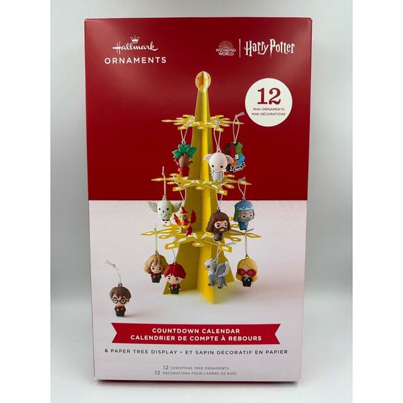 Hallmark Harry Potter Christmas Countdown Calendar with 12 Mini Ornaments & Tree - Picture 1 of 2
